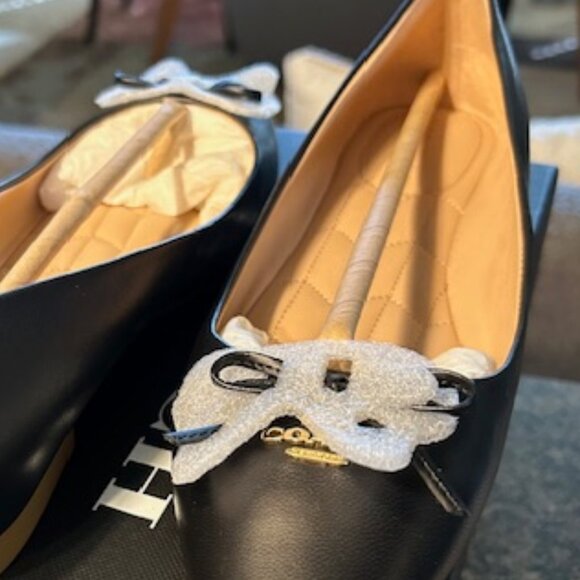 Coach Annabel Black Leather Ballet - Picture 3 of 9